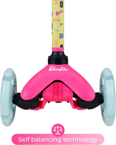 Miniatura 4 de Self Balancing Kick Scooter with Light Up Wheels, Extra Wide Deck, 3 Wheel Platform, Foot Activated Brake, 75 lbs Limit, Kids & Toddlers Girls or