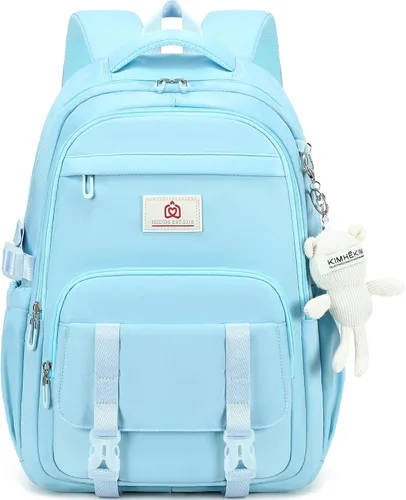 Miniatura 10 de Hidds Mochila universitaria para laptop de 15.6 pulgadas para hombres y mujeres, bolsa de libros para escuela primaria y secundaria para Beige