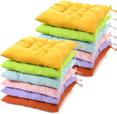 Miniatura 20 de Geetery 12 Piezas de Almohadas de Suelo para Aula, Cojines Cuadrados en Masa para Silla de Piso, Escuela, Jardín de Infantes, Rincón de Lectura