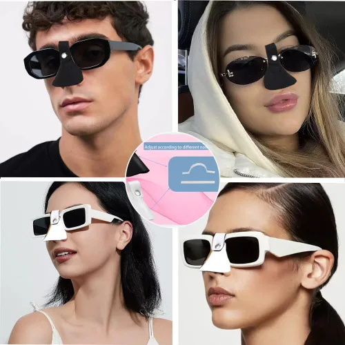 Miniatura 4 de Paquete de 6 protectores de nariz de tamaño pequeño para gafas, protector solar para la nariz para hombres y mujeres, deportes al aire libre, 3