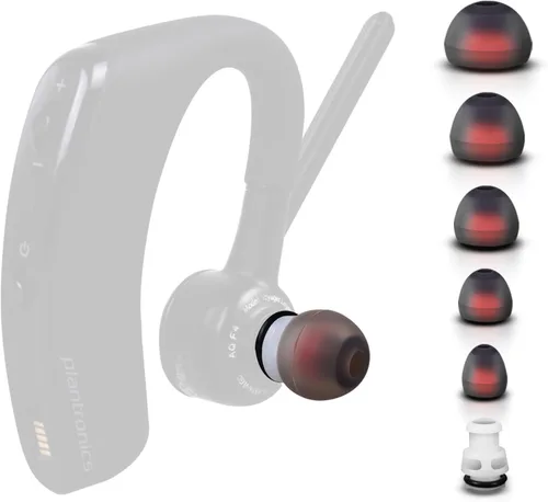 Paquete de 1 adaptador de punta intrauditiva compatible con auriculares Plantronics Poly Voyager 5200 y Voyager Legend (incluye 3 puntas de silicona