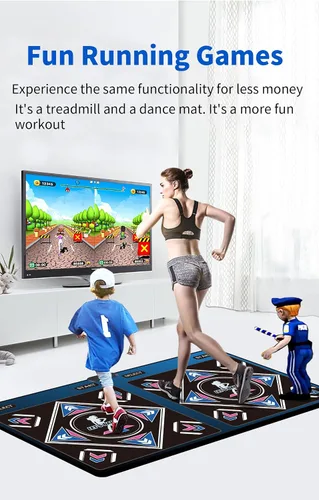 Miniatura 6 de Alfombrilla de baile electrónica musical HDMI con cámara, una tarjeta de memoria grande de 64G, incluye 1000 juegos, 650 canciones, 81 videos