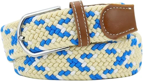 Miniatura 9 de Mixed Color Woven Stretch Braided Belts for Men and Women Fashion Elastic Belts
