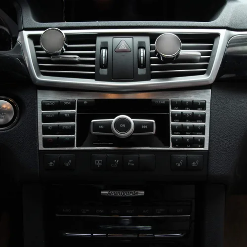 Miniatura 3 de YIWANG Aleación de aluminio consola central botón panel Trim coche accesorios para Mercedes Benz E clase W212 2010-2015