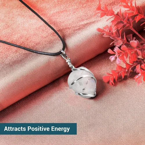 Miniatura 4 de PYOR Collar con colgante curativo de Reiki de cristal, gemas de buena suerte, prosperidad, riqueza, piedras preciosas naturales, collares de buena