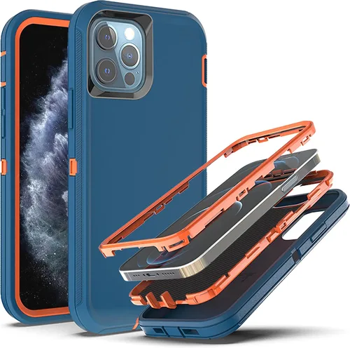 Miniatura 19 de YmhxcY Funda para iPhone 11 a prueba de golpes, a prueba de caídas, a prueba de polvo, 3 capas, duradera, resistente protección para teléfono Apple