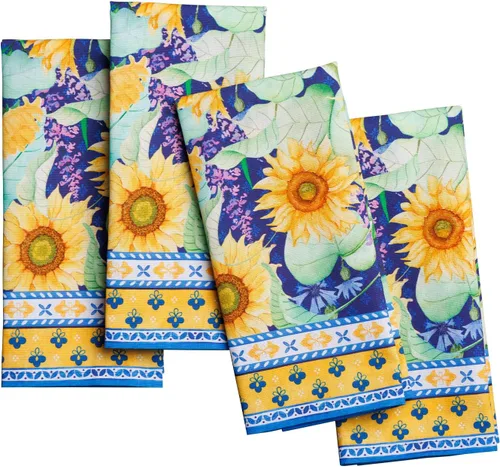 Miniatura 95 de Maison d' Hermine Happy Florals - Juego de 4 servilletas 100% algodón suave y cómodo perfectas para cenas familiares, bodas, fiestas de cóctel, 063
