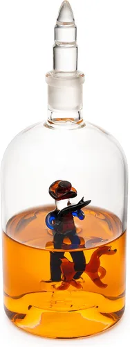 Miniatura 2 de Decantador de vino y whisky, regalos de caza para hombres, hombre con perro, decantador de 25.4 fl oz, bourbon whisky, único para él, juego