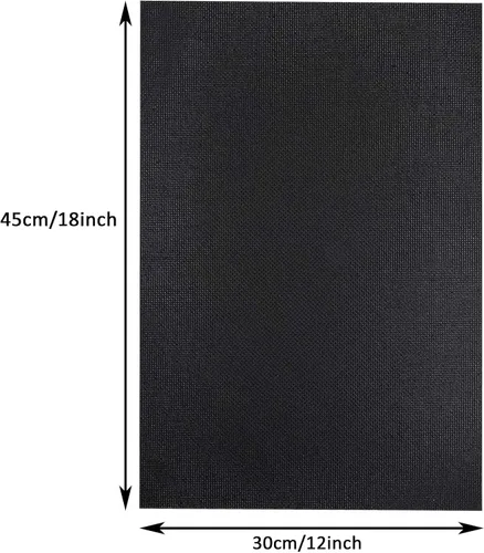 Miniatura 2 de Similane 6 piezas de tela de bordado Aida para punto de cruz, tela de punto de cruz, 14 unidades, color negro, fácil de usar, patrones de bordado