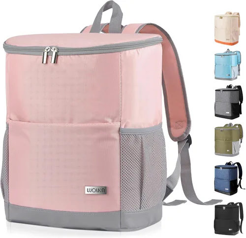 Mochila Nevera Aislada para Exteriores - Mochila Nevera a Prueba de Fugas 30 Latas, Bolsa Nevera Impermeable Ligera para Retención de Calor/Frío de