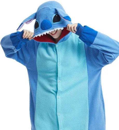 Miniatura 7 de OGU' DEAL Pijama unisex para adultos, ropa de dormir con diseño de animales para disfraz de fiesta de Halloween, traje diario de dibujos animados