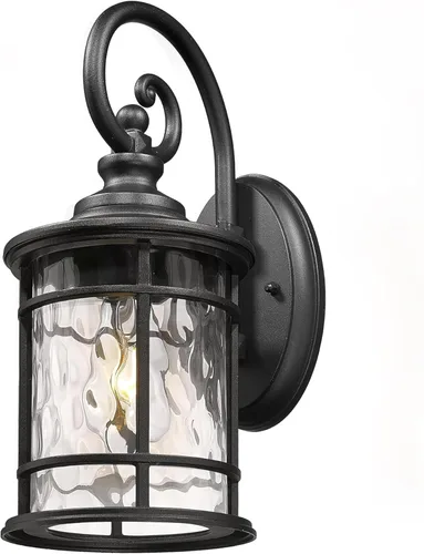Miniatura 9 de Emliviar Paquete de 2 Apliques de Pared Exteriores, Linternas Antioxidantes para Exteriores Lámparas de Pared, Iluminación de Patio Estilo Granja