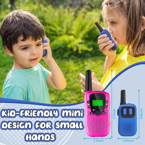 Miniatura 3 de Holiky Juguetes para Niños y Niñas de 5-7 Años, Walkie Talkies para Niños Alcance de 1000 Pies 2 Canales Radio de 2 Vías Juguete Regalos de Navidad