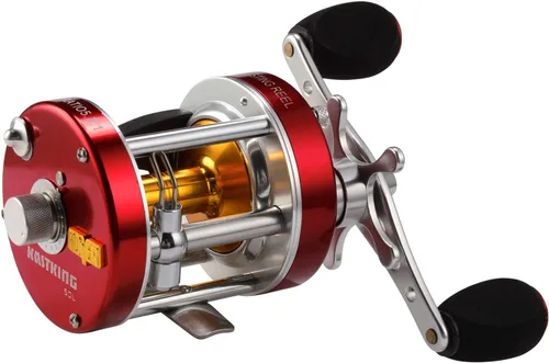 KastKing Rover Round Baitcasting Fishing Reel, Perfect Conventional Reel for Catfish, Salmon/Steelhead, Striper Bass and Inshore Saltwater Fishing