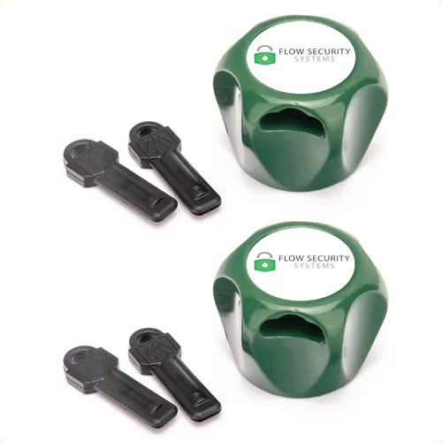 The Flow Security Systems Faucet Lock II | Llave magnética | Previene el robo de agua, asegura los grifos al aire libre, promueve la conservación