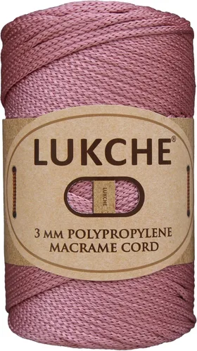 Miniatura 62 de Cordón de macramé de poliéster premium de 3 mm (134.72 metros), (250 g) 100% cuerda de macramé de polipropileno, hilo de crochet de macramé colorido