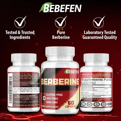 Miniatura 7 de Suplemento Berberina HCL - 60 Cápsulas - Sin OMG Sin gluten