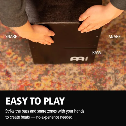 Miniatura 4 de Jam Cajon - Caja de tambor con bordón y tono de bajo para música acústica — FABRICADO EN EUROPA — Madera de abedul báltico, toca con tus manos