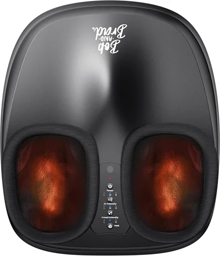 BOB AND BRAD Masajeador de pies con calor, amasamiento profundo Shiatsu y compresión de aire para fascitis plantar, máquina masajeadora eléctrica de