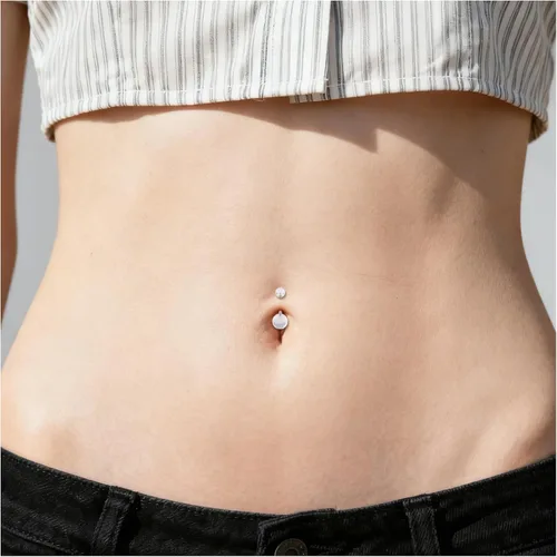 Miniatura 6 de Vsnnsns Piercing para el cuerpo, 14G-20G, acrílico, transparente, para nariz, labio, lengua, ceja, septum, cartílago, tragus, ombligo, ombligo