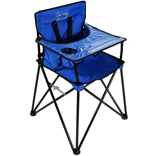 Miniatura 11 de ciao! Baby Silla alta portátil para bebés y niños pequeños, silla alta de viaje plegable compacta con bolsa de transporte para campamento al aire