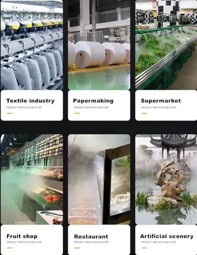 Miniatura 2 de Humidificador industrial con humedad constante inteligente y tiempo de 24 horas, humidificador comercial de salida de niebla más alta de 101.4 fl