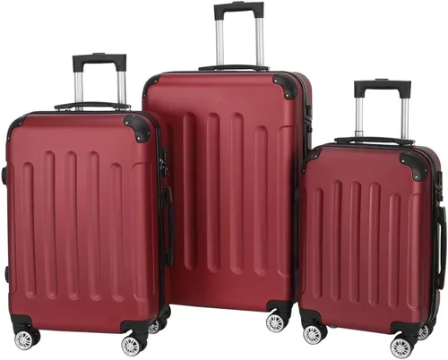 Miniatura 32 de Juego de equipaje de 3 piezas – Maletas con ruedas giratorias multidireccionales – Bolsa de viaje Maleta ABS con bloqueo TSA – Maletas de carcasa