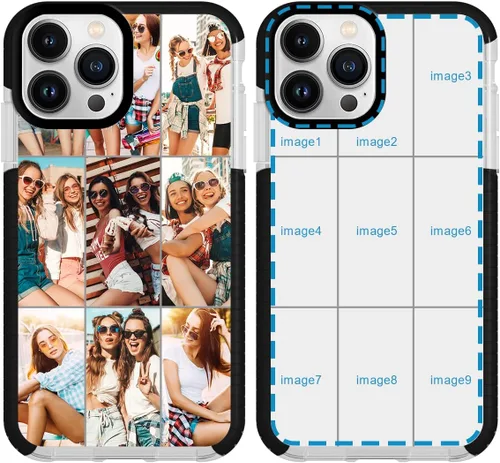 Miniatura 8 de Funda de teléfono personalizada para iPhone 14 Pro Max personalizada con collage de múltiples imágenes, resistente a los golpes, funda protectora