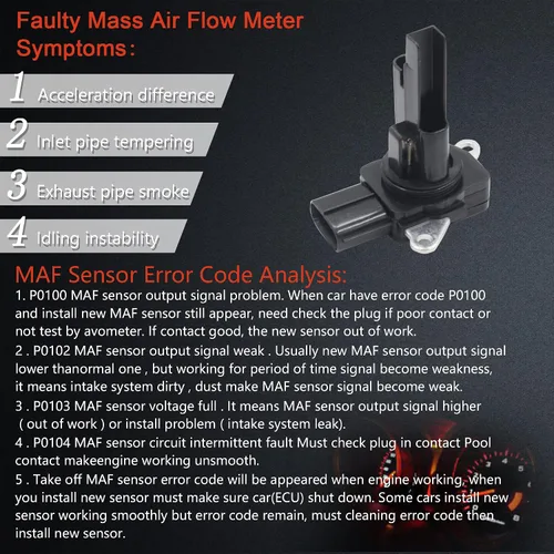 Miniatura 3 de Sensor de flujo de masa de aire MAF Compatible con Lexus ES350 2007-2012; Toyota Avalon 2005-2012; Camry 2007-2011; Highlander 2008-2013; Sienna
