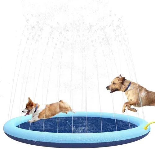 Alfombrilla de salpicaduras para perros y niños, antideslizante para mascotas, gruesa y duradera, tapete de juego para salpicaduras al aire libre,