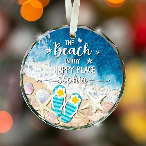 Miniatura 25 de Adorno de cristal con foto personalizada 2026 – Adorno de Navidad familiar personalizado, nombre personalizado, foto, fecha, recuerdo del día