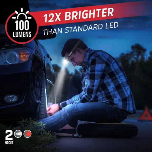 Miniatura 3 de Energizer Universal+ - Linterna frontal LED (paquete de 2), lámpara de cabeza brillante para exteriores, luz de campamento y emergencia, IPX4