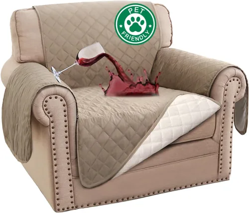 Miniatura 54 de Turquoize Funda 100% Impermeable para Sillón de Ala Fundas para Sillón de Ala con Brazos Protector de Silla Sofá Protector Triple Antideslizante