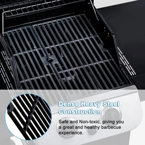 Miniatura 6 de Rejillas de parrilla para Charbroil Performance 2 Burner 463673519 piezas de repuesto, rejilla de cocción de hierro fundido para Char-Broil
