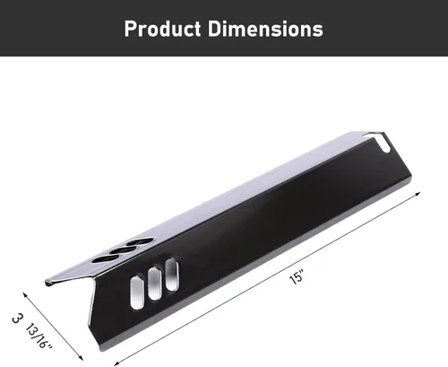 Miniatura 2 de Uniflasy Escudo de placa térmica para parrilla de 15 pulgadas, cubierta de quemador, domador de llama para Dyna-glo DGF510SSP, DGF510SSP-D, patio