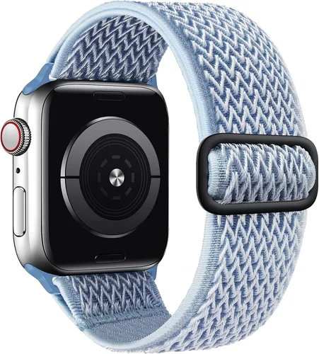 Miniatura 14 de Stretchy Braided Solo Loop Compatible for Apple Watch Band 38mm 40mm 41mm 42mm 44mm 45mm 46mm 49mm Adjustable Elastic Nylon for iWatch Series 11 10