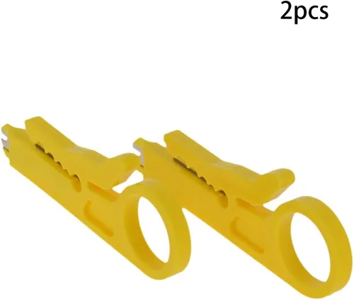 Miniatura 3 de Utoolmart Mini pelacables cortador de perforación para cable de red, cable de datos RJ45 Cat5, cable de teléfono y cable UTP de computadora, 2