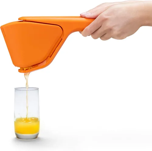 Miniatura 8 de Dreamfarm Original Orange Fluicer - Exprimidor de cítricos plegable y plano fácil de apretar, 11 pulgadas, se adapta a todos los cítricos Naranja