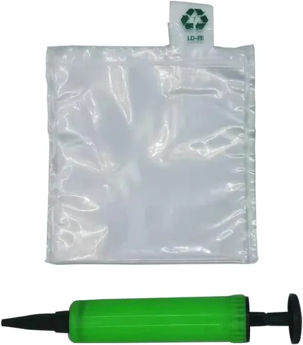 Miniatura 10 de Miupoo Bolsas de aire de embalaje, bolsa protectora de embalaje de aire inflable de plástico transparente con cojín de bomba gratis, bolsa