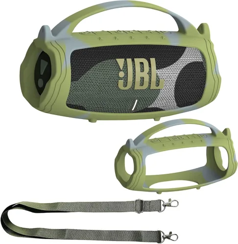 Miniatura 13 de JCHPINE Funda de Silicona para Altavoz Bluetooth Portátil JBL Charge 5, Soporte de Piel Protectora para Accesorios de Altavoz JBL Charge 5