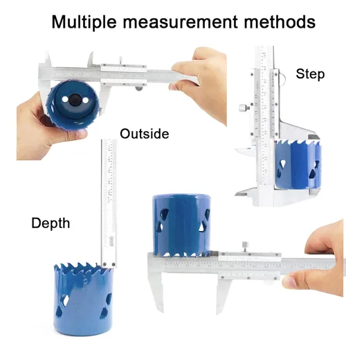 Miniatura 2 de Calibrador Vernier, 0-6 pulgadas/0-150 mm, micrometro manual, calibrador de acero inoxidable, 0.02 mm/0.001 pulgadas de alta precisión, herramienta