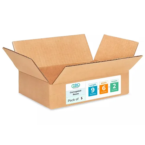 Miniatura 296 de IDL Packaging Paquete de 5 cajas de envío altas de 8 x 8 x 48 pulgadas, extra resistentes de 200 libras frente a caja regular, cajas de mudanza
