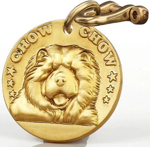 Miniatura 45 de Etiqueta de perro retro de cobre puro tridimensional con estampado de mascotas en relieve, etiquetas personalizadas para mascotas, etiquetas