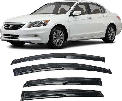 Miniatura 7 de Juego de 4 viseras adhesivas para ventana, deflectores, protectores contra la lluvia, compatible con Toyota Sienna 94153 2004-2009