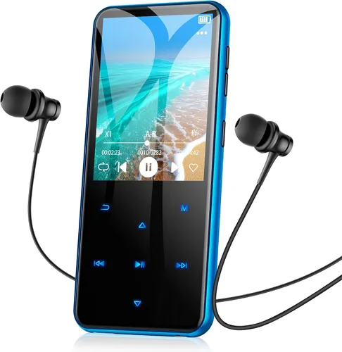 Miniatura 18 de AGPTEK Reproductor MP3 de 64 GB con Bluetooth, M3 Reproductor de música de 2.4 pulgadas con altavoz y radio FM, botones táctiles, soporta hasta 128