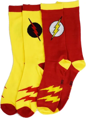 Miniatura 2 de DC Comics Flash Reverse Flash 2 Pack de calcetines casuales de la tripulación