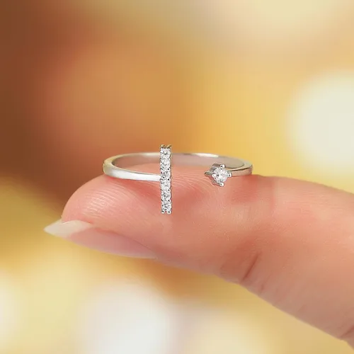 Miniatura 5 de Anillos minimalistas de plata de ley 925 para mujer, anillos apilables, regalos de cumpleaños para hermanas, hija, mamá