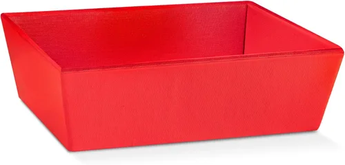 Miniatura 10 de Paquete de 5 cestas vacías para regalos, contenedores ideales para Navidad y boda, 8 x 6.69 x 2.75 pulgadas, color dorado