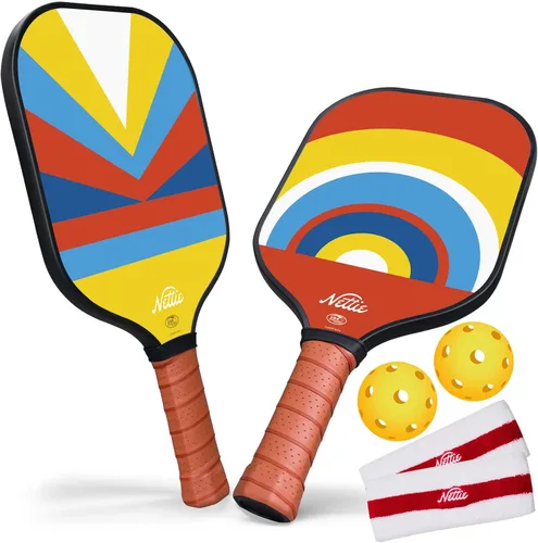 Miniatura 14 de Nettie Juego de palas de pickleball de 1/2/4, aprobadas por USAPA, de fibra de carbono, regalos de cumpleaños, día de San Valentín, para novia