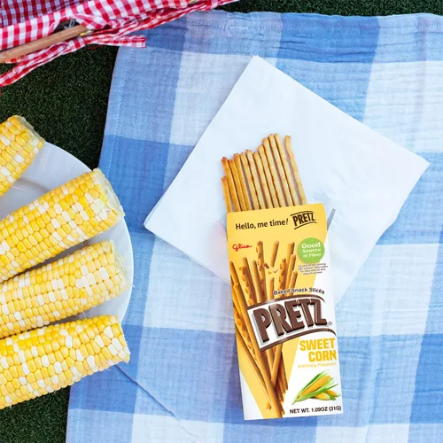 Miniatura 5 de Glico Pretz maíz dulce, 1.09 oz (paquete de 10)